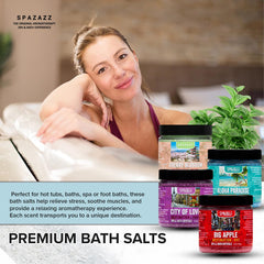 Spazazz Destinations City of Love bottle creates romantic bath aromatherapy.