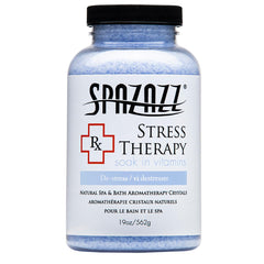 Spazazz Rx cap pour releasing calming aroma in bath.