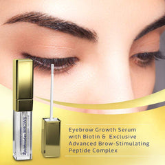 Spectacular BROWS daily-use application demonstrates easy brush-on brow nourishment