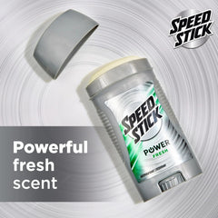 Speed Stick Fresh deodorant scent and glide support daily activities.