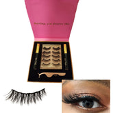 Spicy Lola cat-eye magnetic lashes in a compact case for easy on-the-go glam.