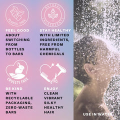 Spiraleaf multi-use haircare and shaving bars for versatile daily care.