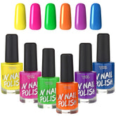 Splashes & Spills UV Glow Nail Polish bottle shows dramatic UV-ready color.