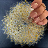SPLOCUDU gold nail stickers 30 sheets for easy at home nail art