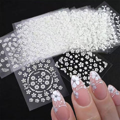 SPLOCUDU 3D nail art stickers featuring rhinestones for elegant nail decor