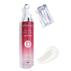 SPODARE caffeine retinol eye serum bottle targets dark circles.