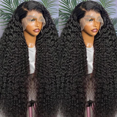 SQU&CIR HD lace-front 13x4 wig enables seamless parting and realistic hairline.