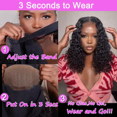 Srakuw pre-plucked wig with natural hairline for seamless parting.