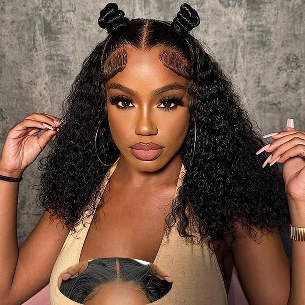 Srakuw Wear and Go glueless wig front lace close-up for quick, secure everyday wear.