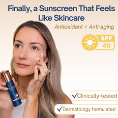Close-up of SRILabs sunscreen texture showing breathable, oil-free finish for daily wear.