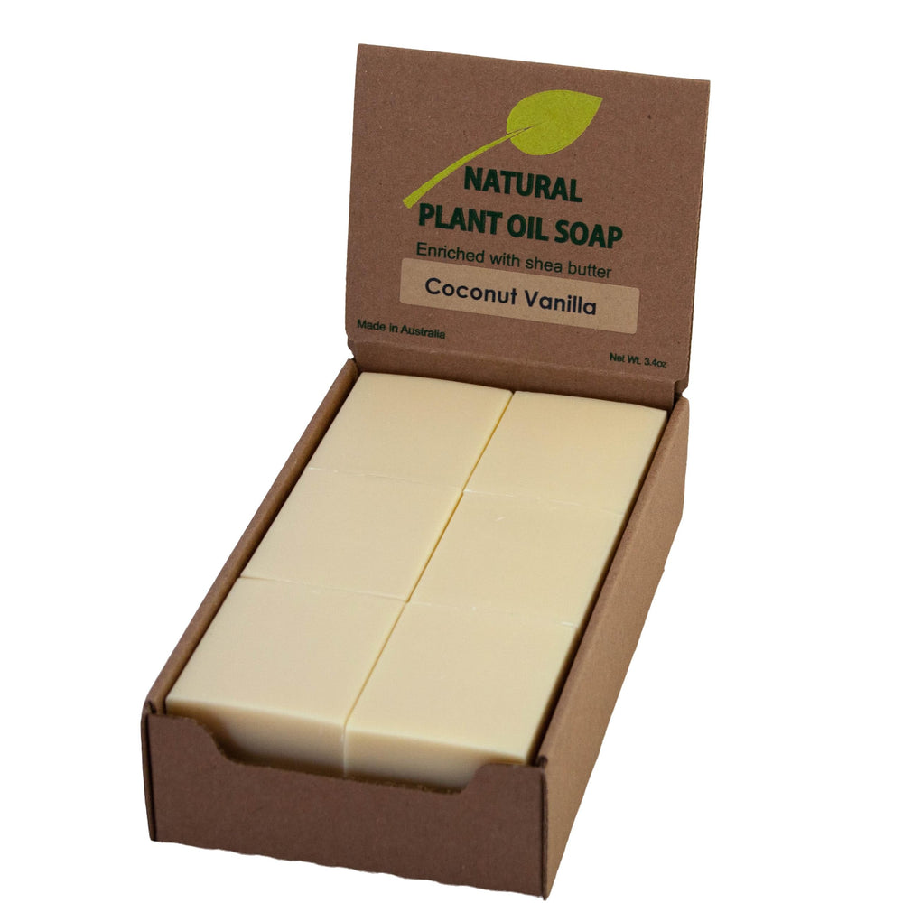 Simple Scents Australia coconut vanilla soap bar pack, ideal for gifting.
