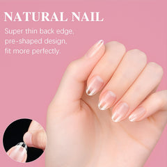 SSWSBYKE flexible no-trace almond tips bend without leaving marks