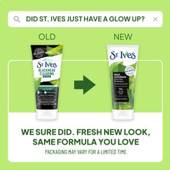 St. Ives Green Tea Scrub after-use glow for balanced pores.