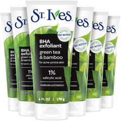 St. Ives Green Tea Blackhead Clearing Scrub jar delivers gentle cleansing with natural exfoliants.