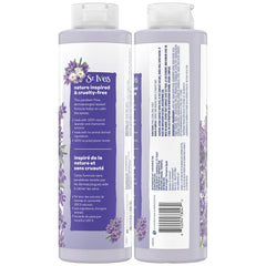 St. Ives lavender chamomile rich lather shown in foamy texture.