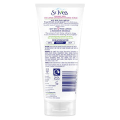 St. Ives Radiant Skin pink lemon orange scrub jar with medium exfoliation for refreshed skin