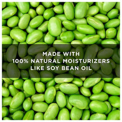 Texture swirl close-up emphasizes creamy non-greasy feel and quick absorption