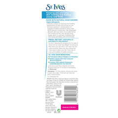 St. Ives lotion on hands suggests daily moisturization and skin softness.