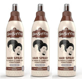 Sta-Sof-Fro Hair Spray Bottle showing detangling support for dry or frizzy hair
