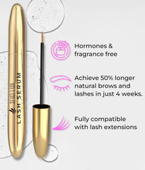 STACY LASH lash brush and spoolie for grooming lashes and extensions