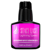 STACY LASH Lightning Speed glue bottle close-up for precise professional lash services