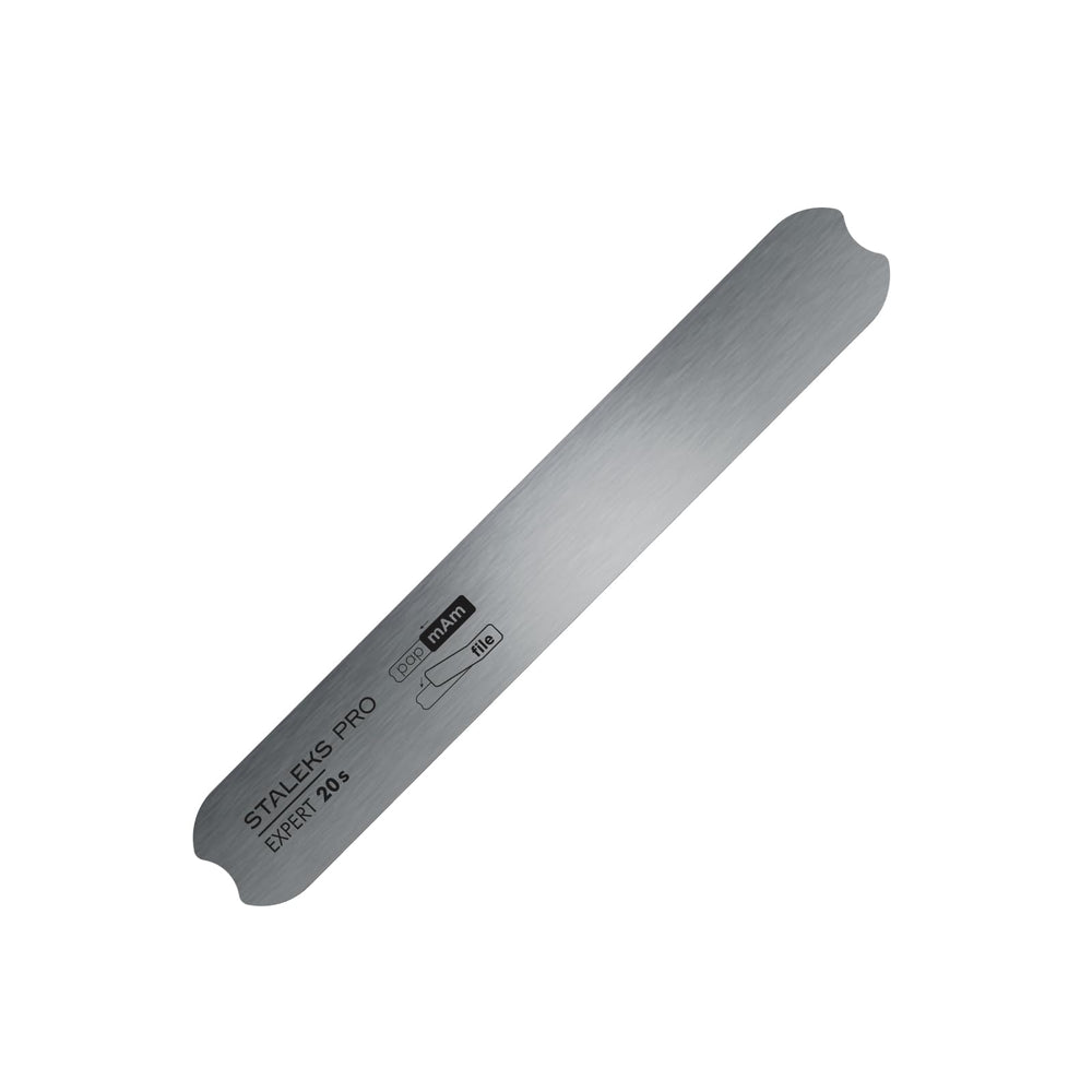 Staleks Pro short straight metal base close-up for precise manicure file setup