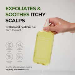 Steambase Tea Tree Scalp Water Scaler application tip demonstrates targeted scalp reach.