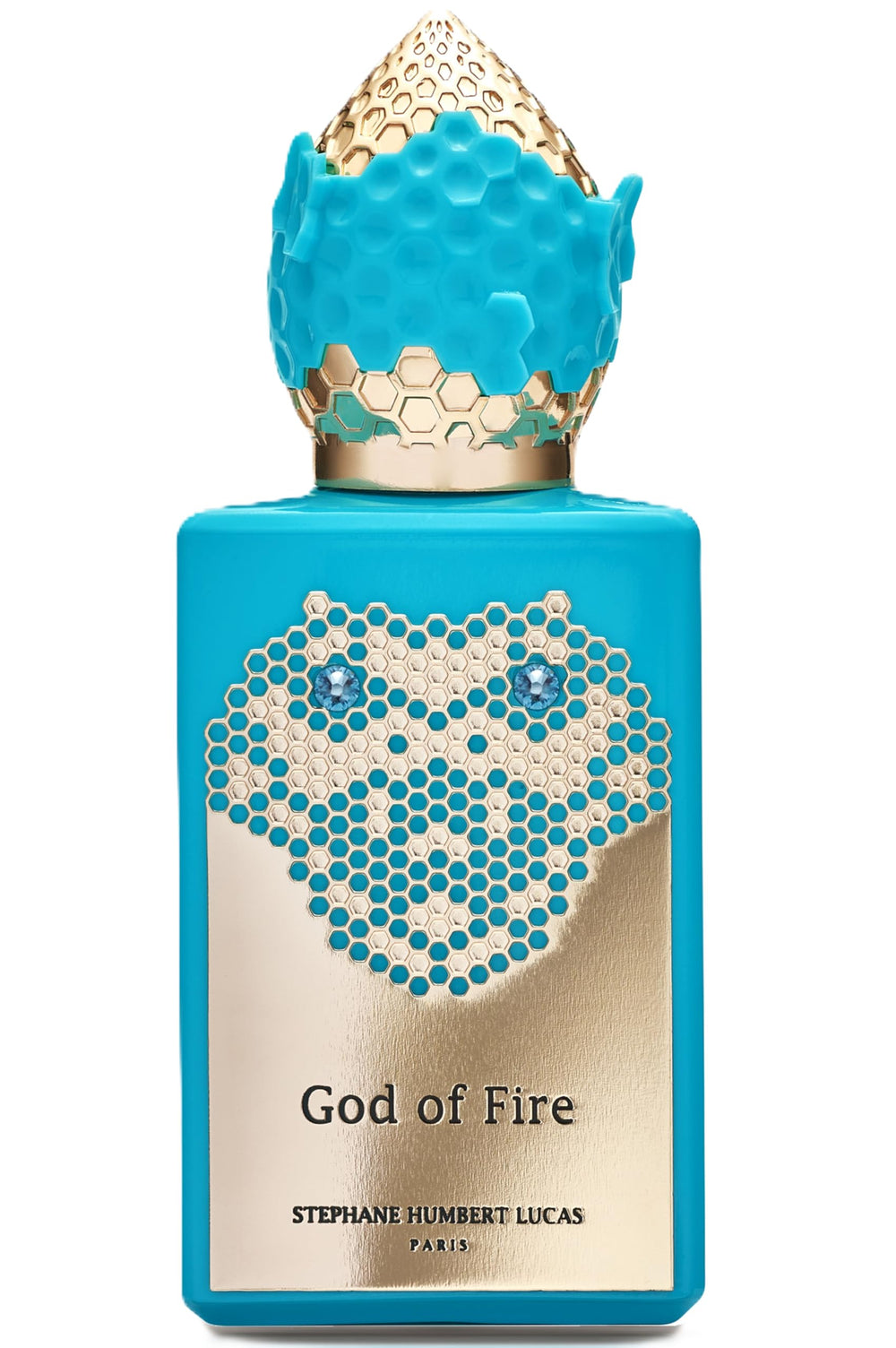 Stephane Humbert Lucas God Of Fire bottle front view, ideal for upscale evenings.