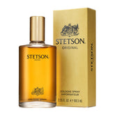Stetson Original bottle front view shows rugged masculine design for daily confidence.