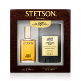 Stetson Original bottle in travel-ready packaging, ideal for on-the-go fragrance.