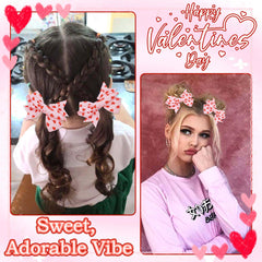 STGDAK valentines hair clip set enhances outfits for parties
