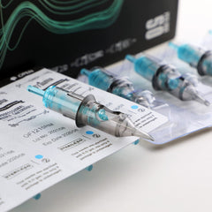 STIGMA Aquamarine Knight 1205RL round liner cartridge for detailed shading edges