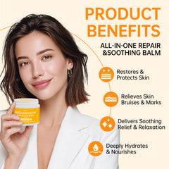 STILIP Helichrysum Balm Frankincense bottle highlights calming anti-inflammatory benefits.