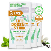 Stinkbug Naturals vanilla mint deodorant stick with refreshing scent