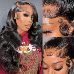 STOGEDEST 13x4 HD lace front detail showing seamless scalp blend