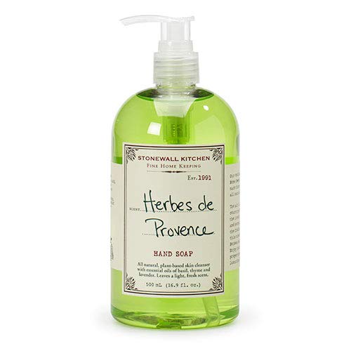Stonewall Kitchen Herbes de Provence hand soap bottles with lavender aroma refresh hands daily