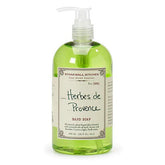 Stonewall Kitchen Herbes de Provence hand soap bottles with lavender aroma refresh hands daily