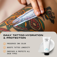 Stories & Ink Originals Pack packaging highlighting complete tattoo care.