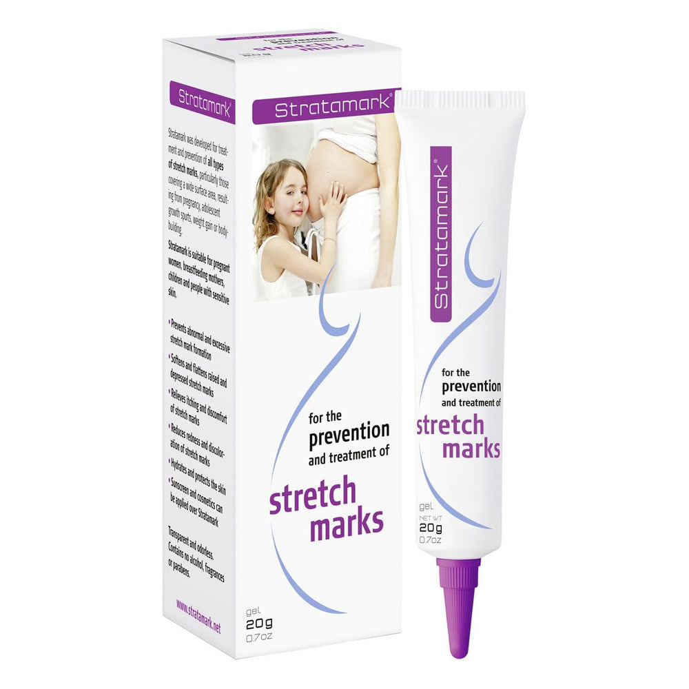 Stratamark Stretch Marks Gel tube, quick-drying and non-sticky for easy daily use