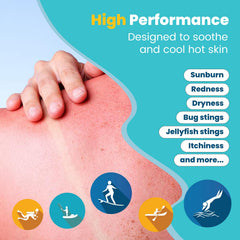 STREAM 2 SEA applied-on-skin scene demonstrates smooth, fast-absorbing after-sun application.