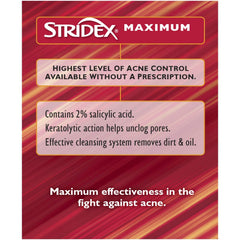 Stridex Daily Care Pads with salicylic acid targets clogged pores.