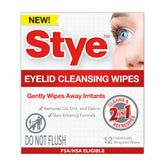 Stye cleansing eyelid wipes pack for on-the-go eye care