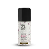 Style Edit Root Touch Up Spray in dark brown conceals gray roots for a natural look.