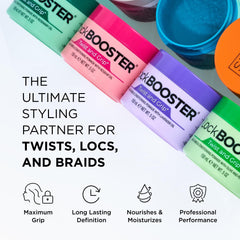 Twists being defined with Style Factor Lock BOOSTER for frizz control