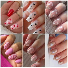 STZPRONAIL hollow heart designs for elegant nail accents
