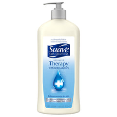 Suave Advanced Therapy Lotion bottle 18oz for daily hydration