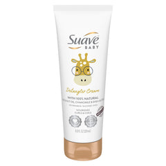 Suave Baby Detangler Cream bottle pour eases post-bath detangling