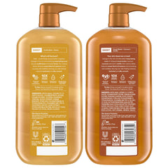 Suave Milk & Honey foamy lather for a soft, fragrant shower experience.