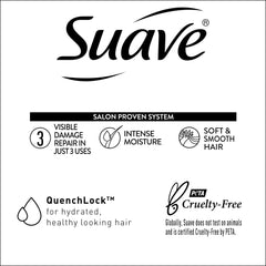 Suave Coconut Oil Infusion routine, easy detangling and frizz control.