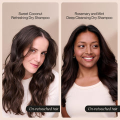 Coconut application close-up demonstrates quick refresh on color-treated hair.